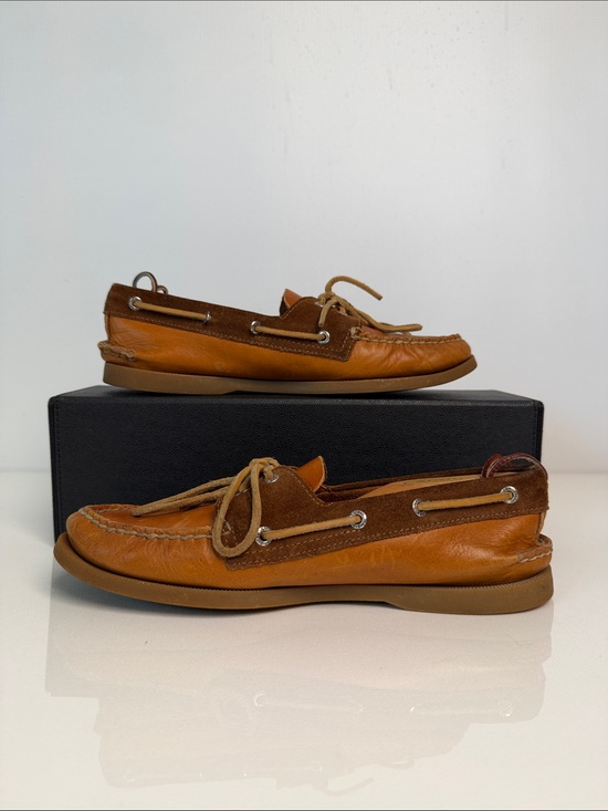 Sperry Top-Sider Boat Shoes Mens Size 10M Brown Leather Flats main image 8